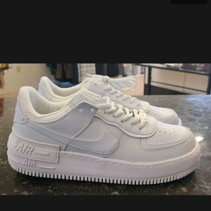 Women's Nike Air Force 1 Shadow Triple White CI0919-100 Size 8.5